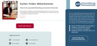 20.4.: Auftaktveranstaltung des bundesweit zentralen Informationsportals der Hochschulen für wissenschaftliche Weiterbildung