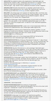Gasthörende seit drei Wochen im digitalen Sommersemester Gasthörende seit drei Wochen im digitalen Sommersemester