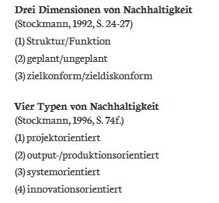 Programmplanung nachhaltig machen