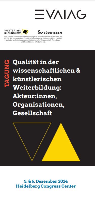 Qualität in der wissenschaftlichen Weiterbildung: 5. & 6.12. in Heidelberg