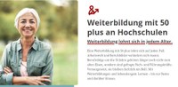 Weiterbildung mit 50 plus an Hochschulen