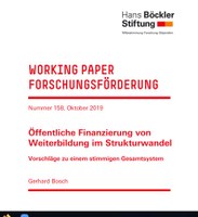 Weiterentwicklung der Weiterbildungsfinanzierung